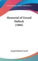 Memorial of Gerard Hallock (1866)