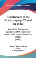 Recollections of the First Campaign West of the Indus