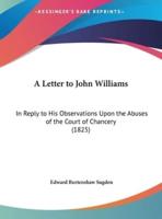 A Letter to John Williams