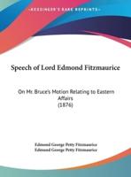 Speech of Lord Edmond Fitzmaurice