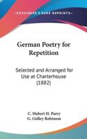 German Poetry for Repetition