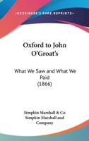 Oxford to John O'Groat's