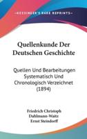 Quellenkunde Der Deutschen Geschichte