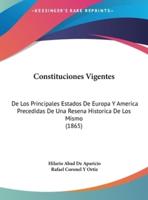 Constituciones Vigentes