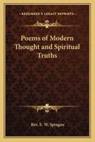Poems of Modern Thought and Spiritual Truths