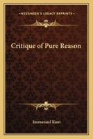 Critique of Pure Reason