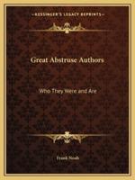Great Abstruse Authors