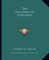 The Teaching of Platonius