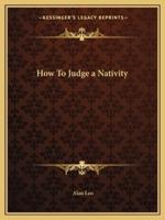 How To Judge a Nativity