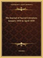 The Journal of Sacred Literature, January 1850 to April 1850