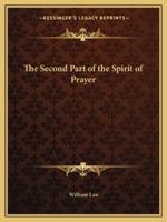 The Second Part of the Spirit of Prayer