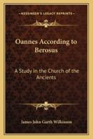 Oannes According to Berosus