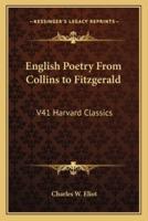 English Poetry From Collins to Fitzgerald