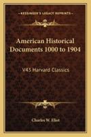 American Historical Documents 1000 to 1904