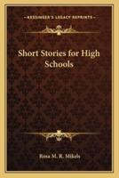 Short Stories for High Schools