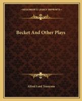 Becket And Other Plays