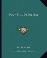 Book Five Of Justice