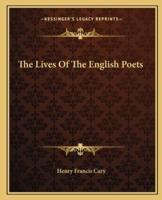 The Lives Of The English Poets
