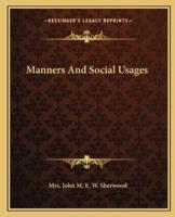 Manners And Social Usages