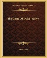The Geste Of Duke Jocelyn
