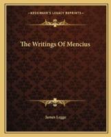 The Writings Of Mencius
