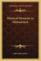 Mystical Elements in Mohammed