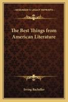 The Best Things from American Literature