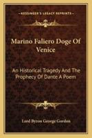 Marino Faliero Doge Of Venice