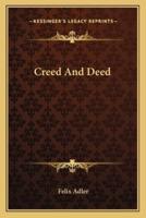 Creed And Deed