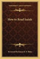 How to Read Isaiah