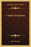 A Study Of Spinoza