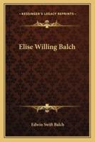 Elise Willing Balch