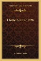 Chatterbox For 1928
