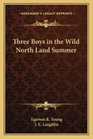 Three Boys in the Wild North Land Summer