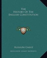 The History Of The English Constitution