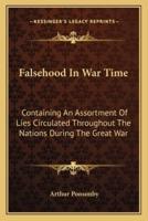Falsehood In War Time