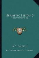 Hermetic Lesson 3