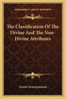 The Classification Of The Divine And The Non-Divine Attributes