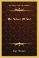 The Nature Of God