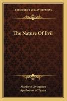 The Nature Of Evil