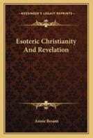 Esoteric Christianity And Revelation