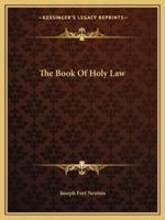The Book Of Holy Law