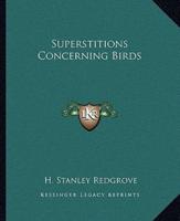 Superstitions Concerning Birds