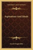 Aspirations And Ideals