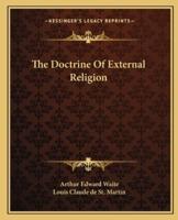 The Doctrine Of External Religion