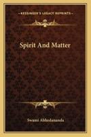 Spirit And Matter