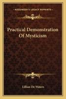 Practical Demonstration Of Mysticism