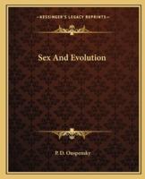 Sex And Evolution