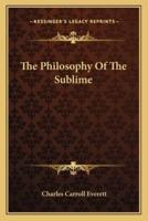 The Philosophy Of The Sublime