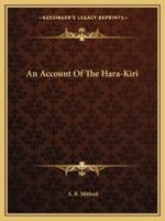 An Account Of The Hara-Kiri